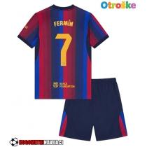 Otroške Nogometnih dresov Barcelona Fermin Lopez #7 Domači 2026-27 Kratki rokavi (+ hlače)